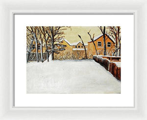 Ohio Snow - Framed Print