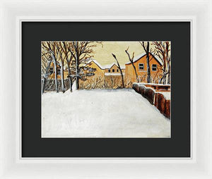 Ohio Snow - Framed Print