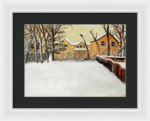 Ohio Snow - Framed Print