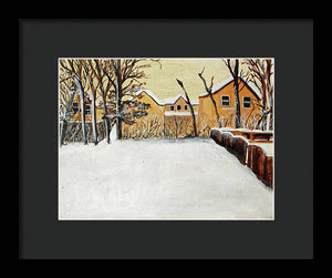 Ohio Snow - Framed Print