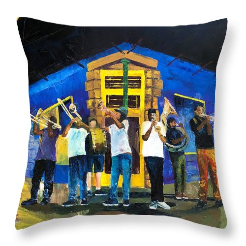 Party On Frenchmen - Throw Pillow