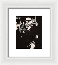 Load image into Gallery viewer, Protestor yells to the photographer during an arrest 1968 - Framed Print