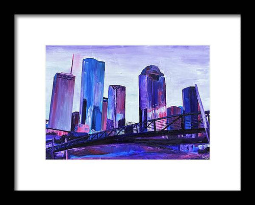 Purple Sky on the Bayou - Framed Print