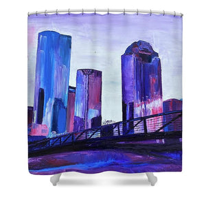 Purple Sky on the Bayou - Shower Curtain