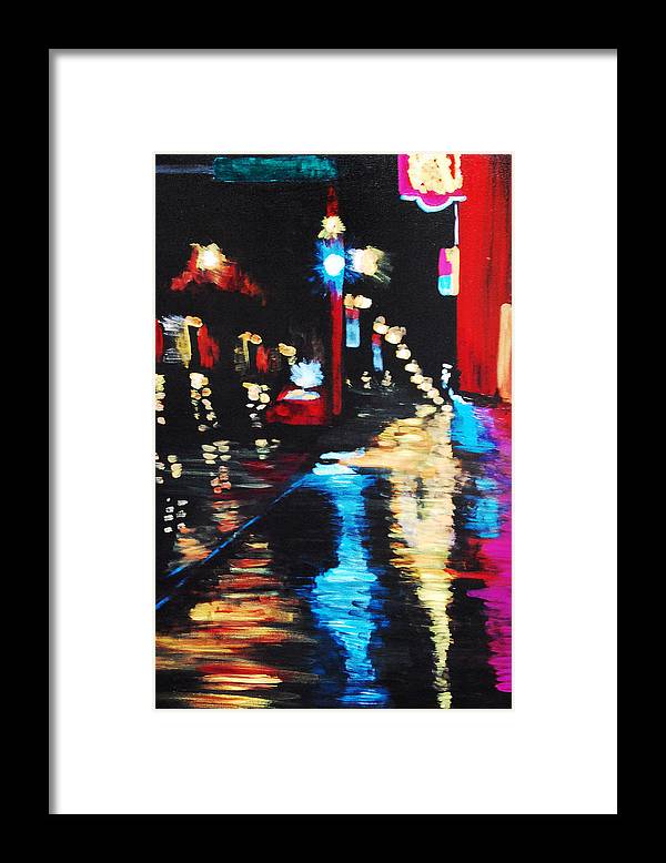 Rainy Night - Framed Print