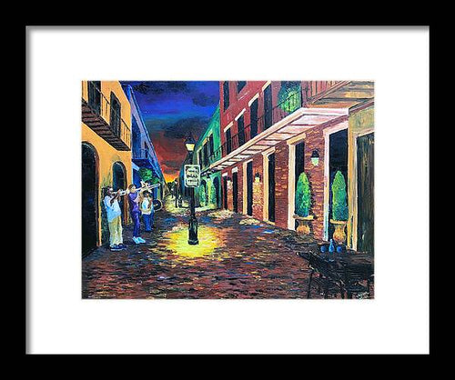 Rangee de Musiciens  Musicians Row - Framed Print