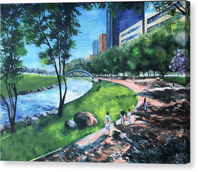 Riverwalk  - Canvas Print