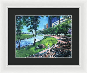 Riverwalk  - Framed Print