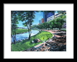 Riverwalk  - Framed Print