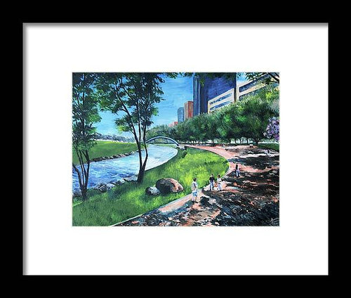 Riverwalk  - Framed Print