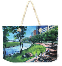 Load image into Gallery viewer, Riverwalk  - Weekender Tote Bag