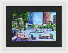 Load image into Gallery viewer, Roberts Park at Lunchtime - Framed Print