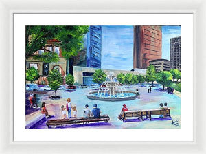 Roberts Park at Lunchtime - Framed Print