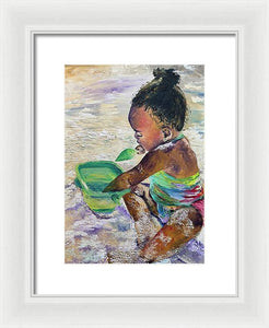 Sandy Toes - Framed Print