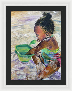 Sandy Toes - Framed Print