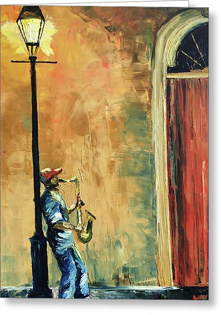 Sax In The City - Greeting Card