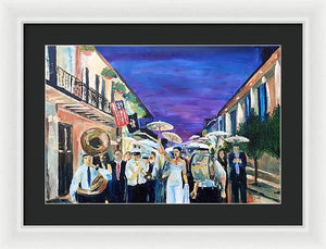 Second Line - Framed Print