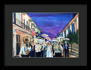 Second Line - Framed Print