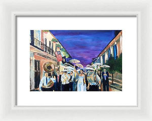 Second Line - Framed Print