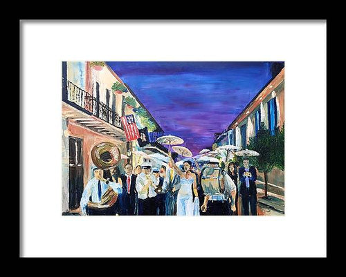 Second Line - Framed Print