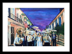 Second Line - Framed Print