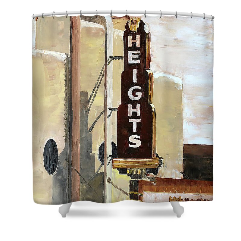 Sepia Heights - Shower Curtain