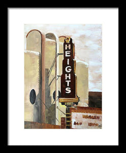 Sepia Heights - Framed Print