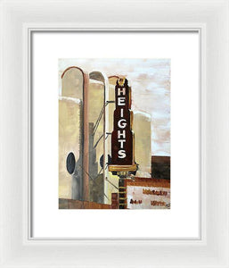 Sepia Heights - Framed Print