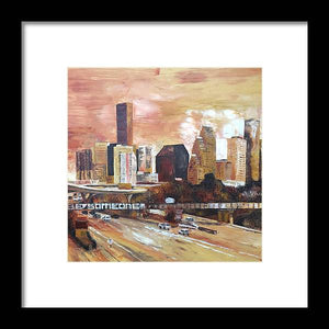 Sepia Houston - Framed Print