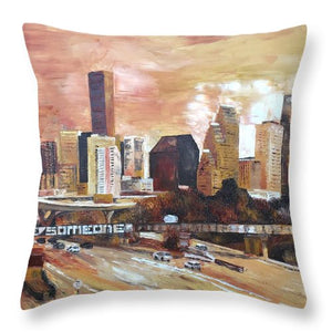 Sepia Houston - Throw Pillow