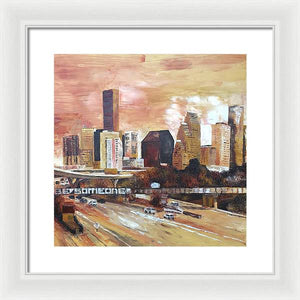 Sepia Houston - Framed Print