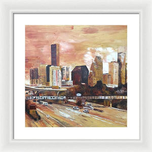 Sepia Houston - Framed Print