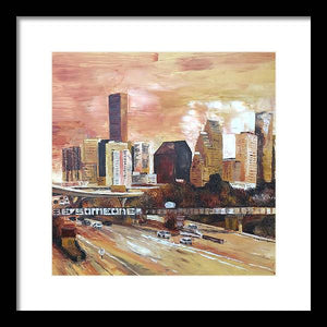 Sepia Houston - Framed Print