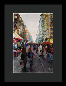 Street Bazaar - Framed Print