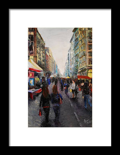 Street Bazaar - Framed Print