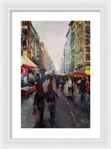 Street Bazaar - Framed Print