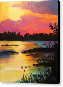 Swampy Sunset - Canvas Print