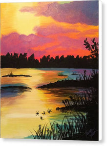 Swampy Sunset - Canvas Print