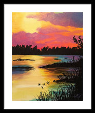 Load image into Gallery viewer, Swampy Sunset - Framed Print