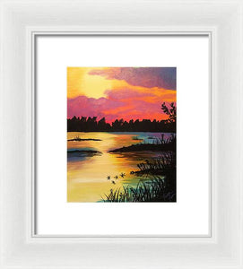 Swampy Sunset - Framed Print