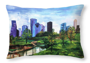 The City's Oasis - Throw Pillow