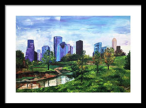 The City's Oasis - Framed Print