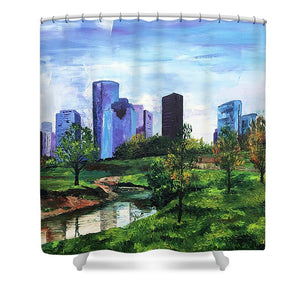 The City's Oasis - Shower Curtain