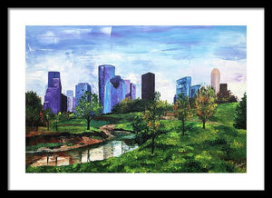The City's Oasis - Framed Print