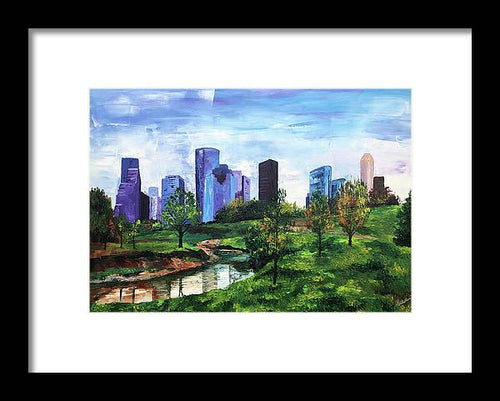 The City's Oasis - Framed Print