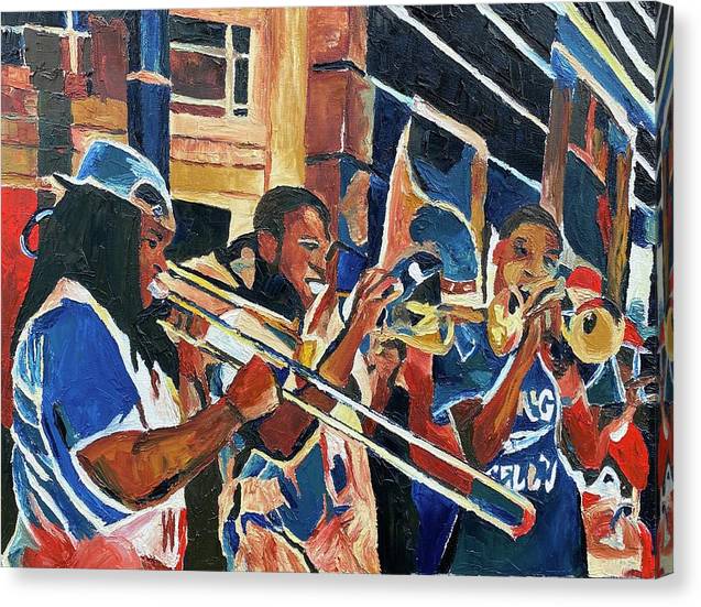 The Musical Waves of New Orleans - Canvas Print