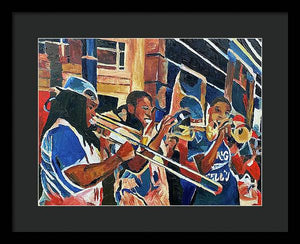 The Musical Waves of New Orleans - Framed Print