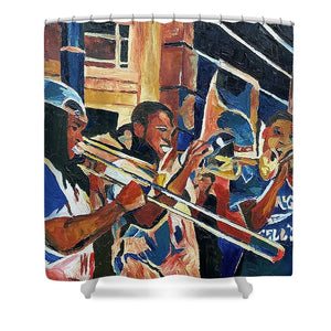 The Musical Waves of New Orleans - Shower Curtain