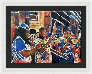 The Musical Waves of New Orleans - Framed Print