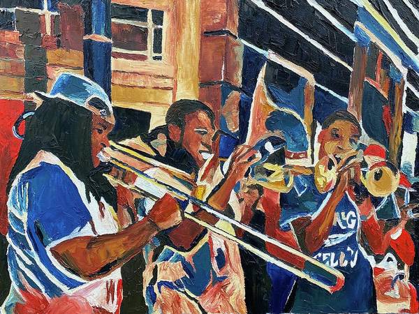 The Musical Waves of New Orleans - Art Print